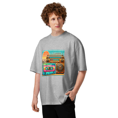 Cassette & Radio Oversized T-Shirt - Kruv Kult