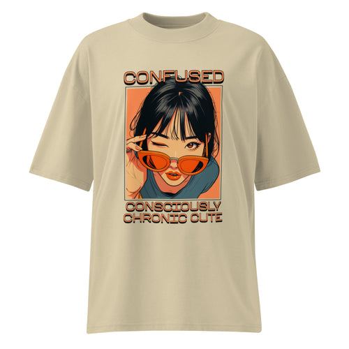 Chronic Cute Organic Oversized High Neck T-Shirt - Kruv Kult