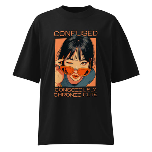 Chronic Cute Organic Oversized High Neck T-Shirt - Kruv Kult