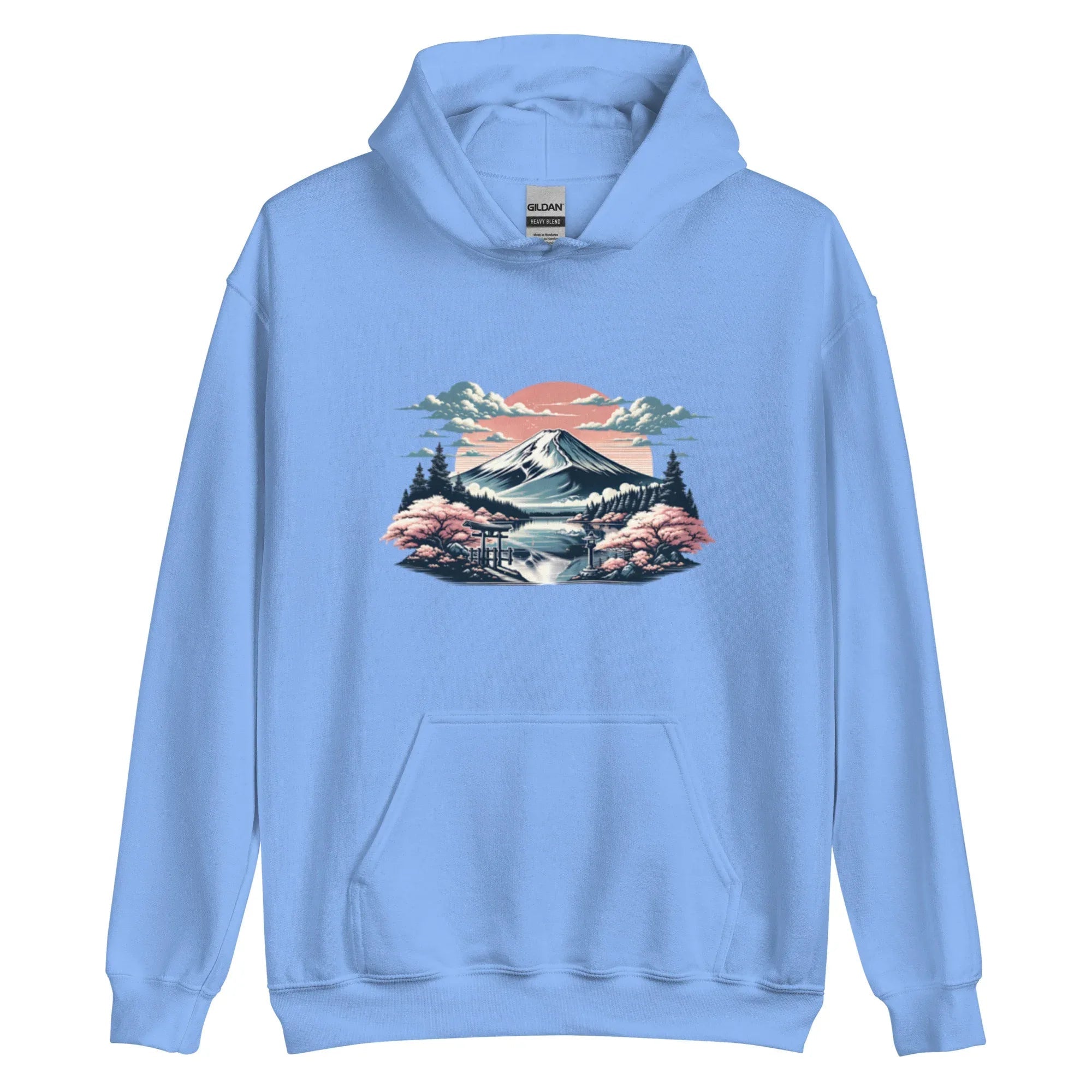 Mount Fuji Sakura Landscape Hoodie - Kruv Kult